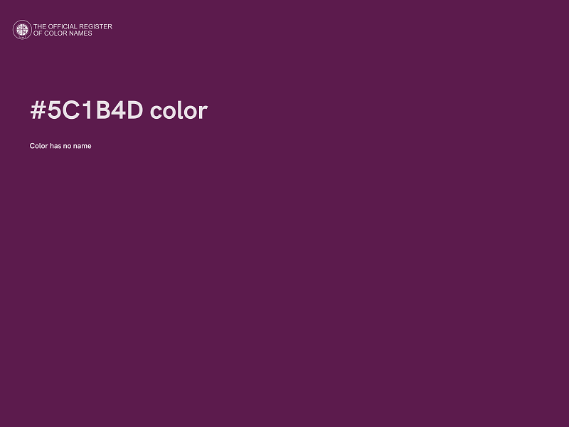 #5C1B4D color image