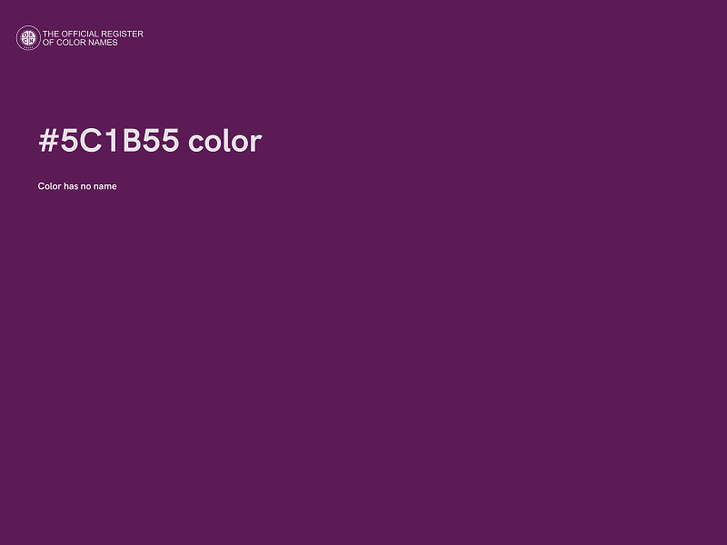 #5C1B55 color image