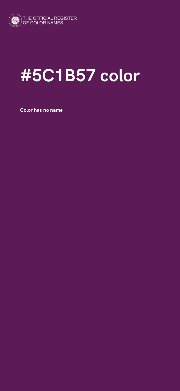 #5C1B57 color image