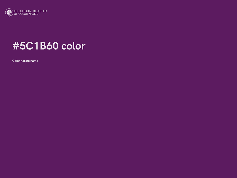 #5C1B60 color image