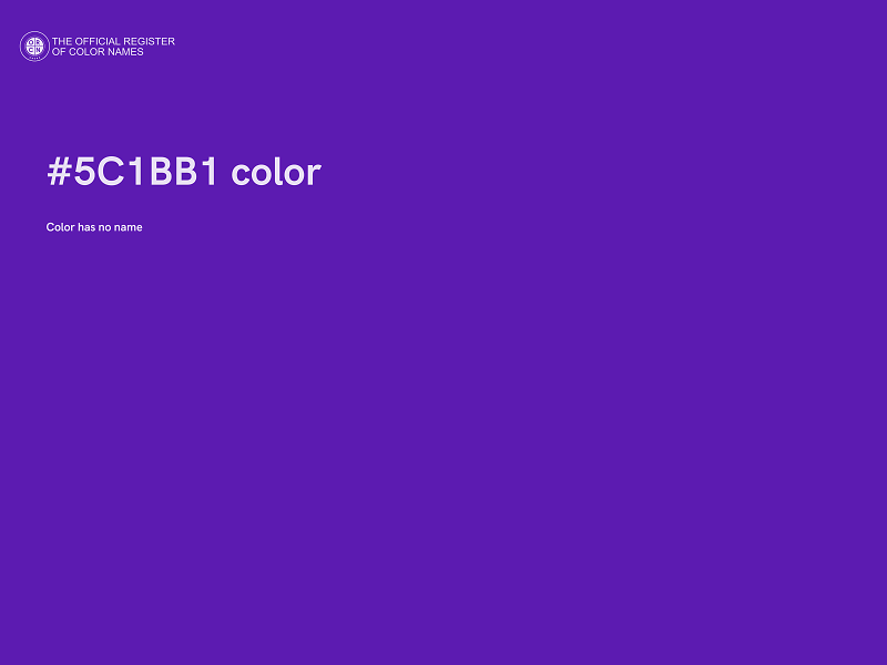 #5C1BB1 color image