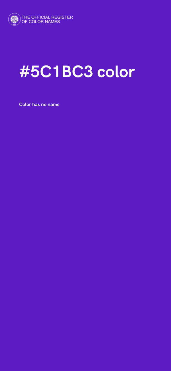 #5C1BC3 color image