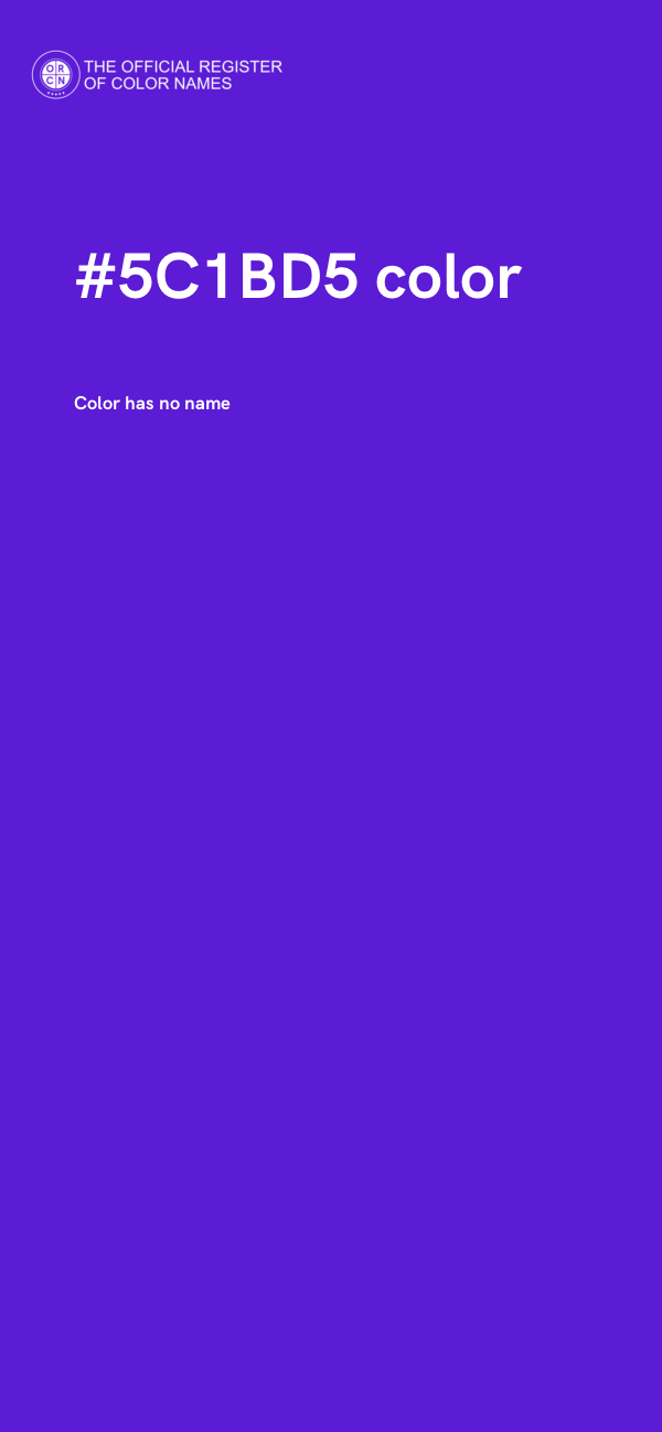 #5C1BD5 color image