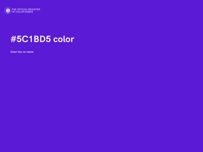 #5C1BD5 color image