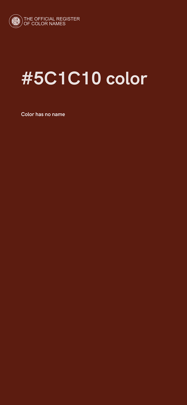 #5C1C10 color image