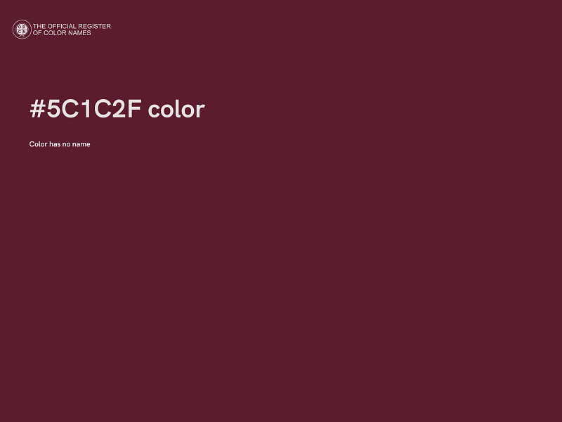 #5C1C2F color image