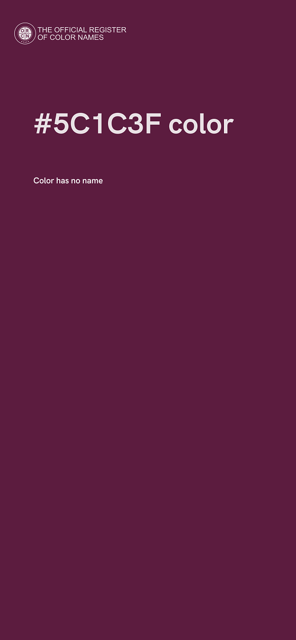 #5C1C3F color image