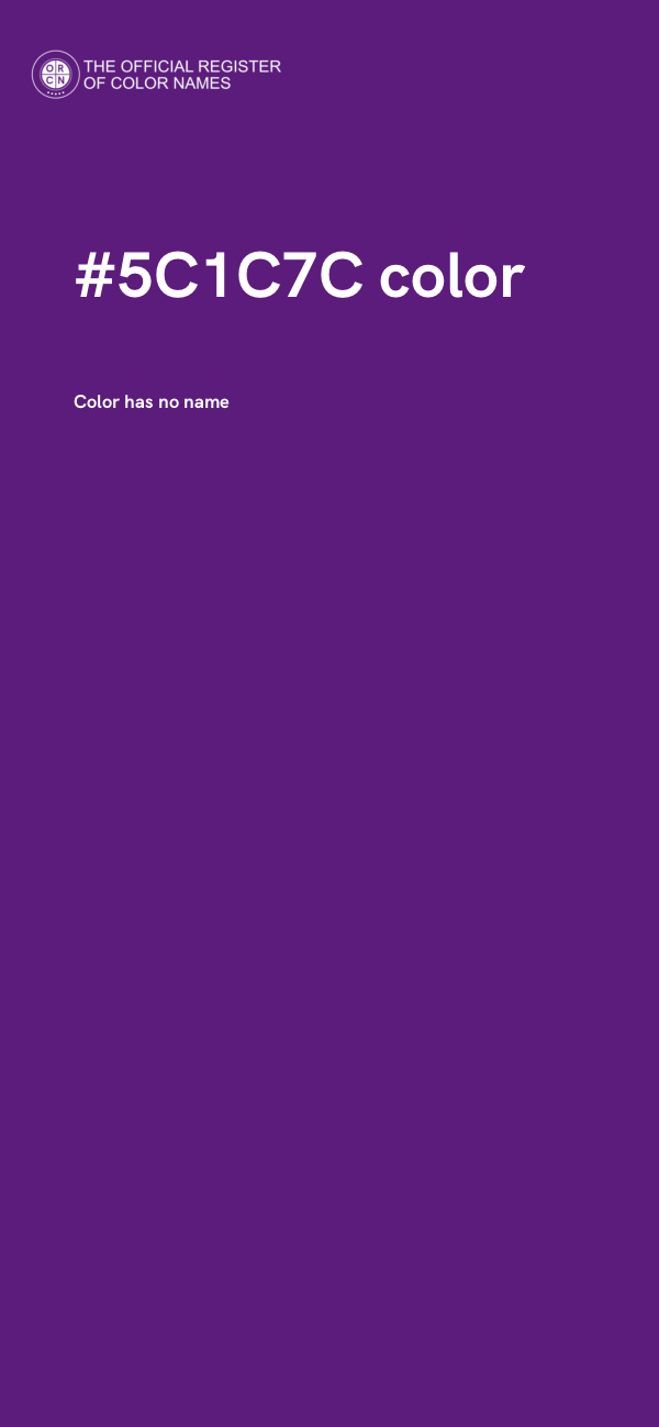 #5C1C7C color image