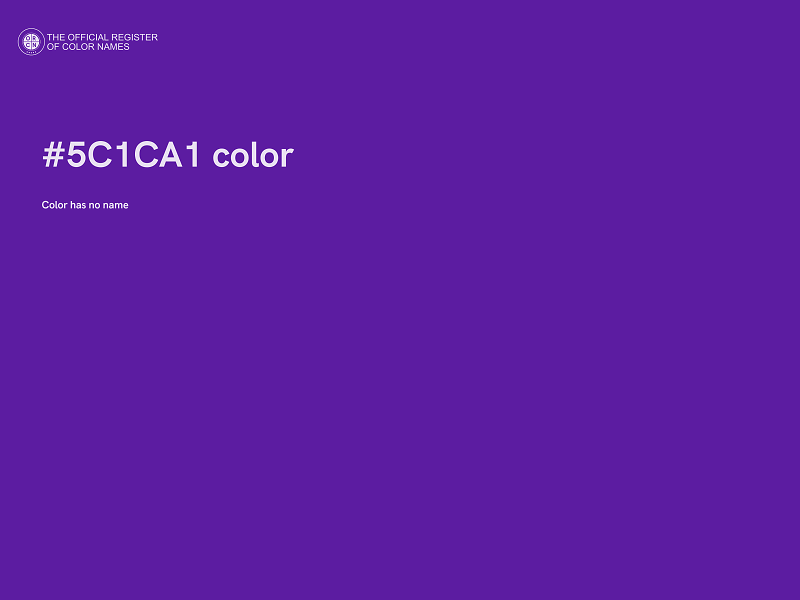 #5C1CA1 color image