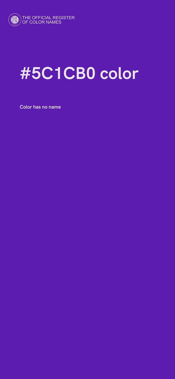 #5C1CB0 color image