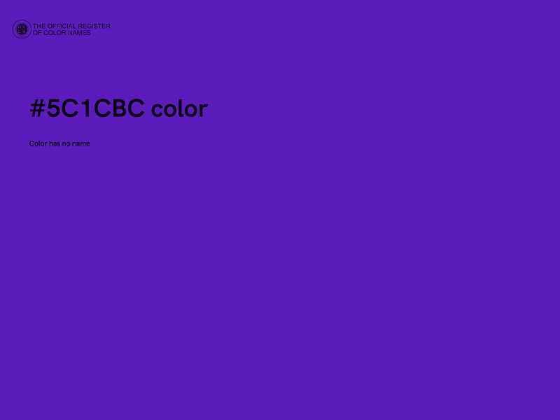 #5C1CBC color image