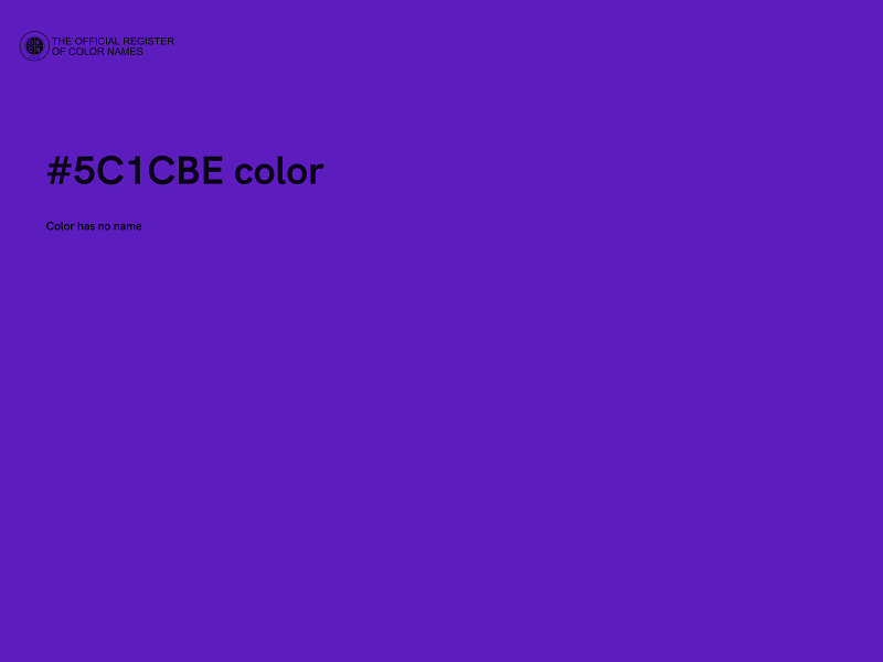 #5C1CBE color image