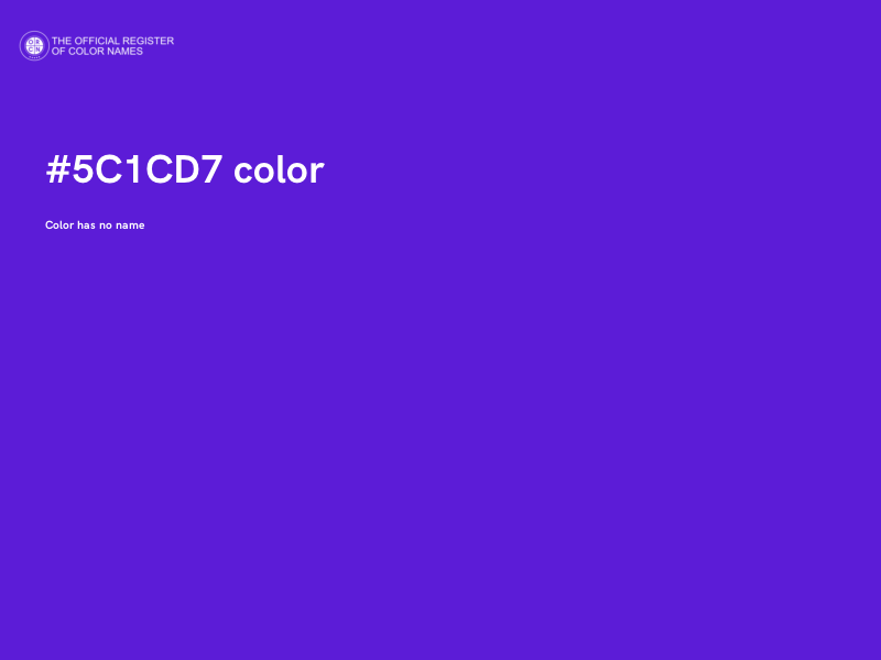 #5C1CD7 color image