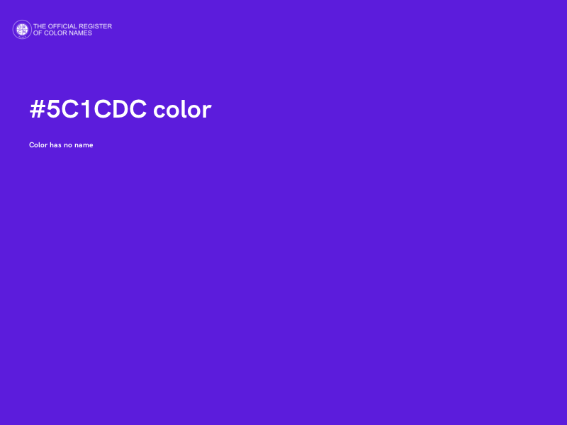 #5C1CDC color image