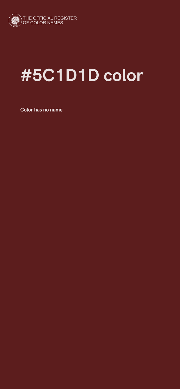 #5C1D1D color image