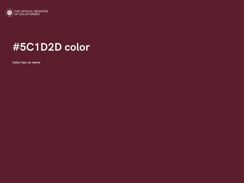 #5C1D2D color image
