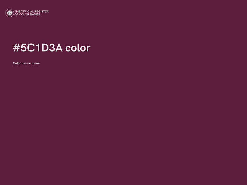 #5C1D3A color image