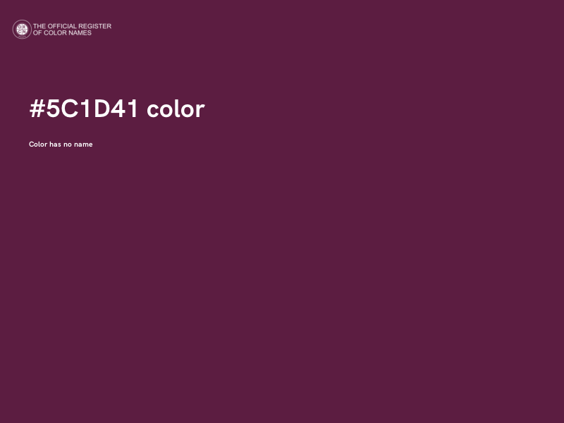 #5C1D41 color image
