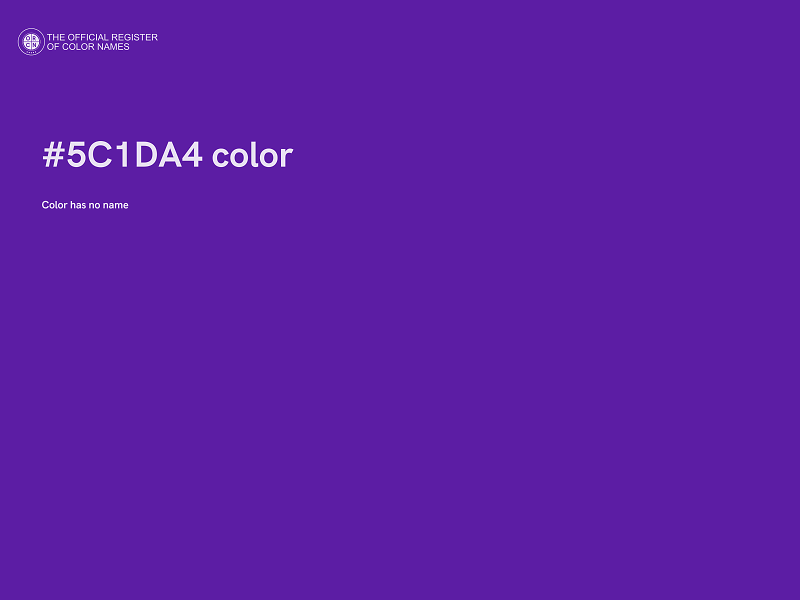 #5C1DA4 color image