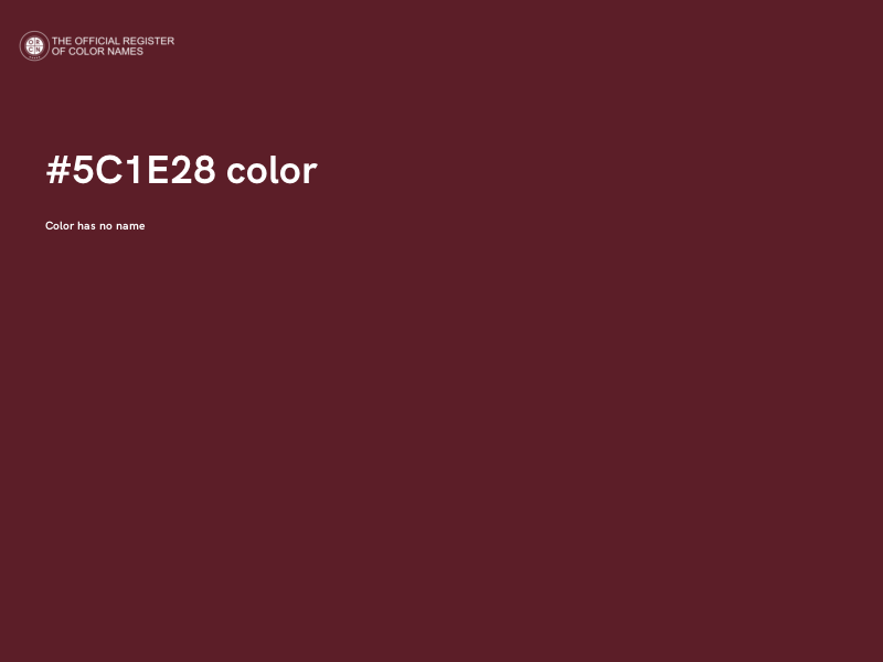 #5C1E28 color image