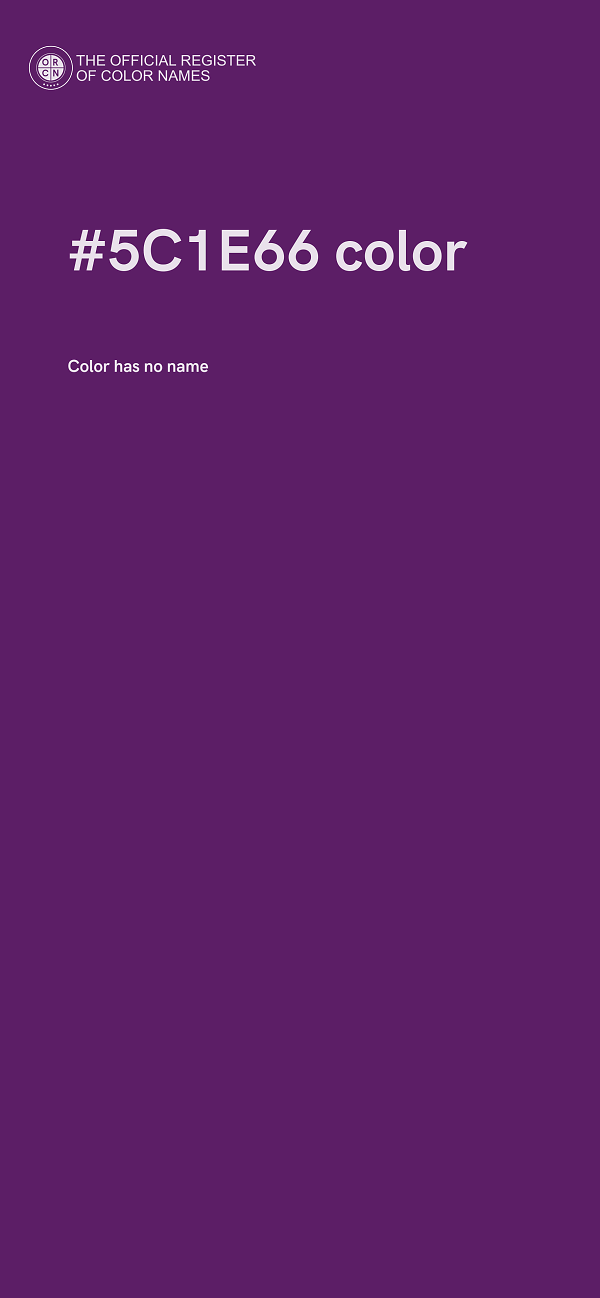 #5C1E66 color image