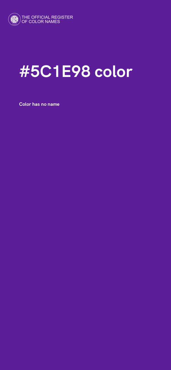 #5C1E98 color image