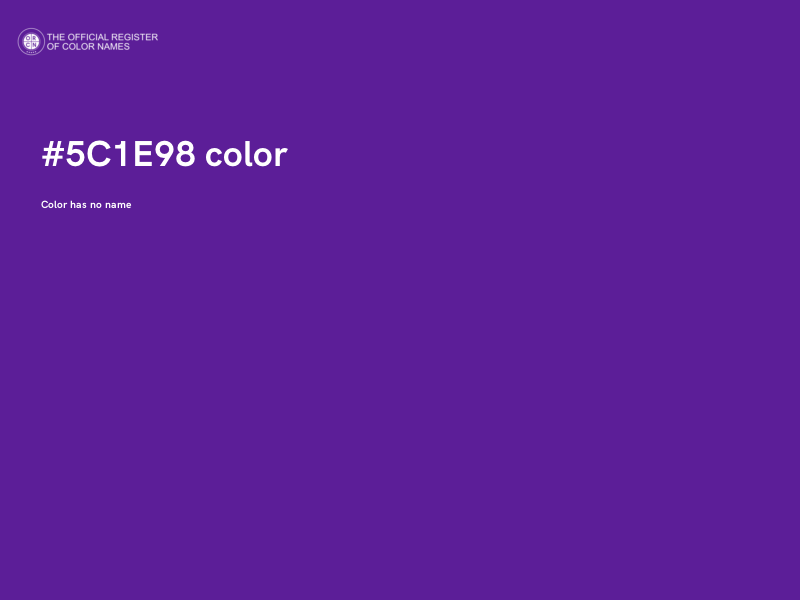 #5C1E98 color image