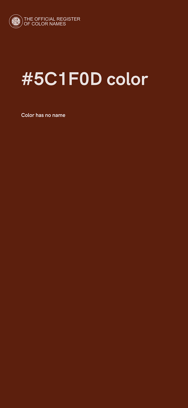 #5C1F0D color image