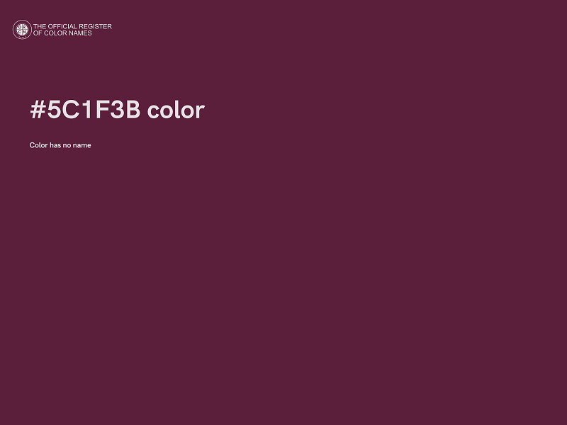 #5C1F3B color image