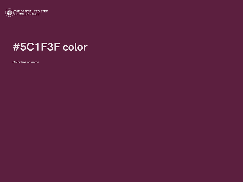 #5C1F3F color image