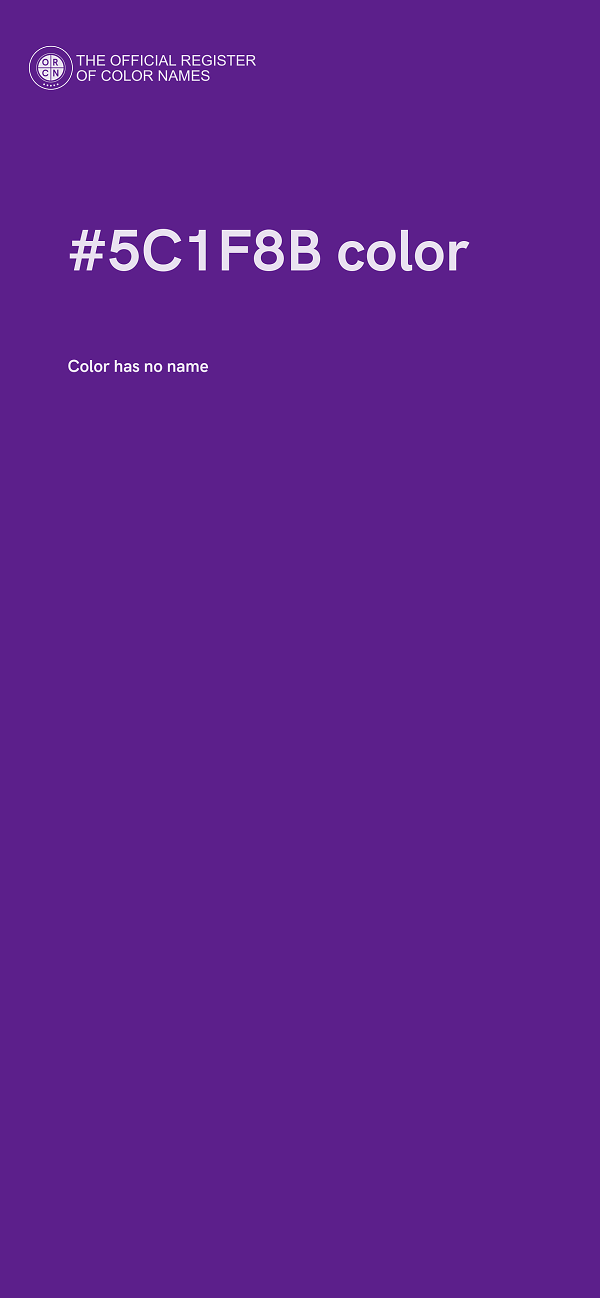 #5C1F8B color image