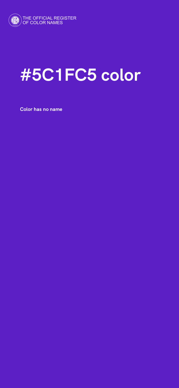 #5C1FC5 color image
