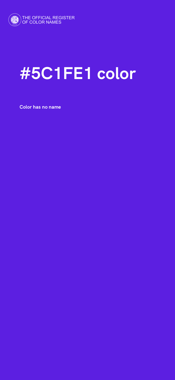 #5C1FE1 color image