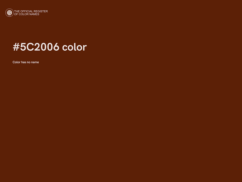 #5C2006 color image