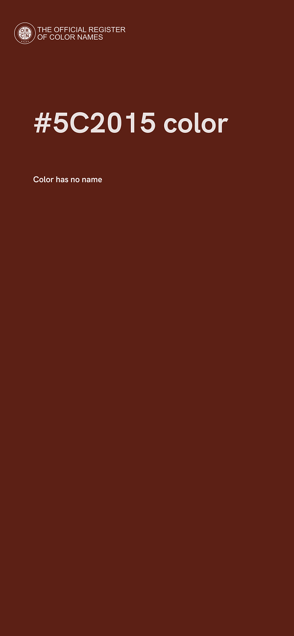 #5C2015 color image