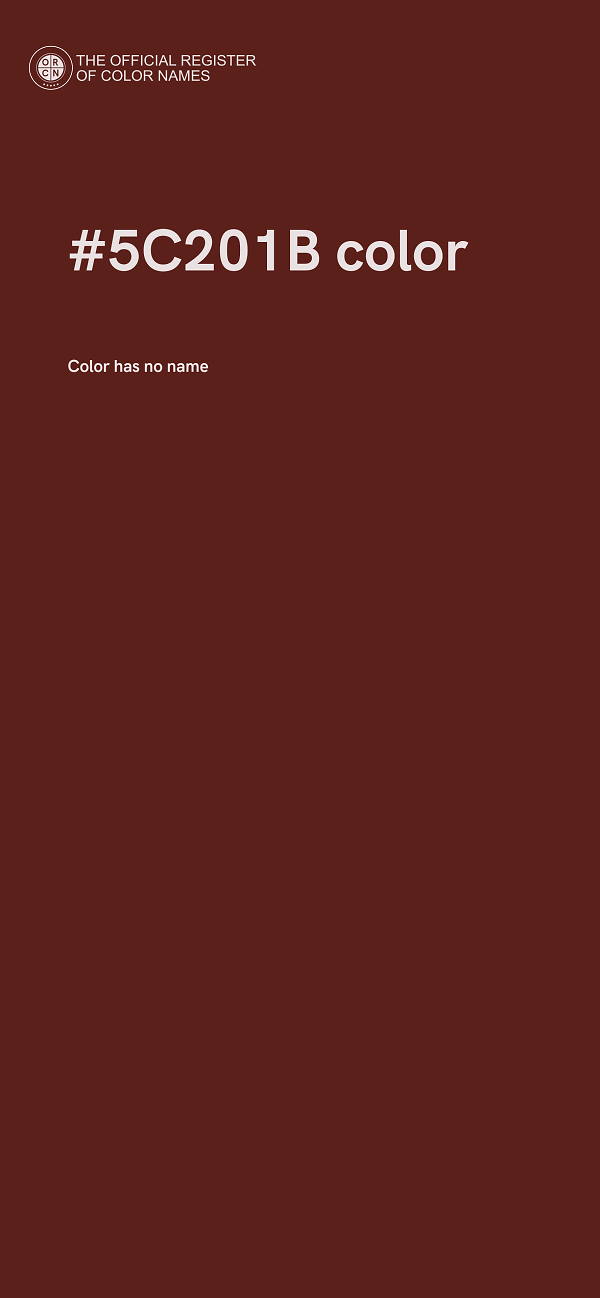 #5C201B color image