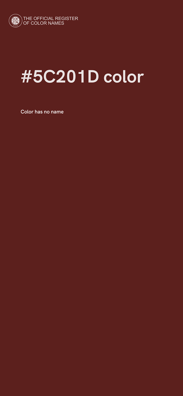 #5C201D color image