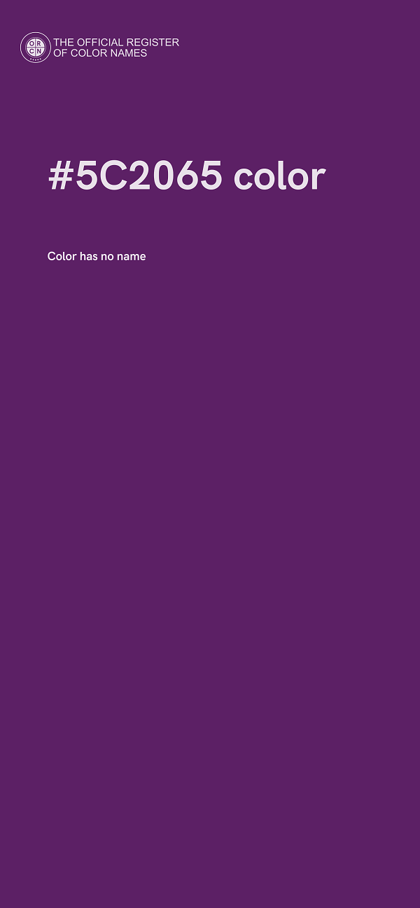 #5C2065 color image