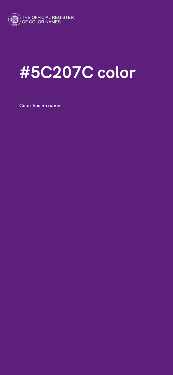 #5C207C color image