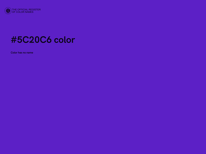 #5C20C6 color image
