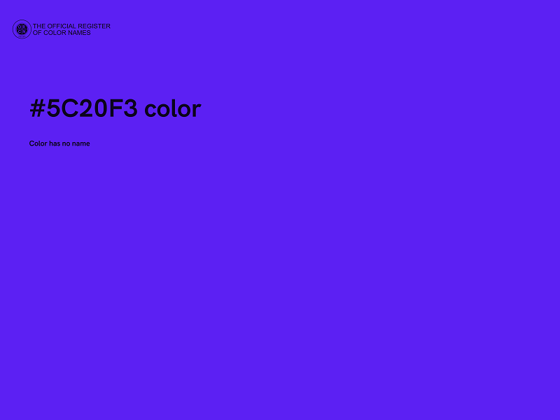 #5C20F3 color image