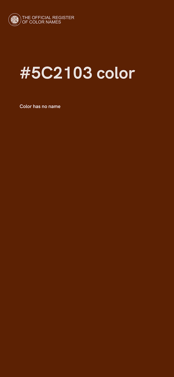 #5C2103 color image