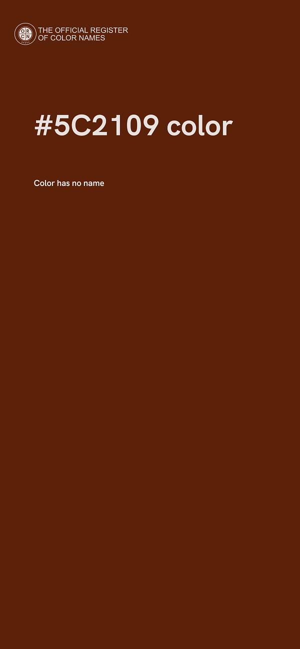 #5C2109 color image