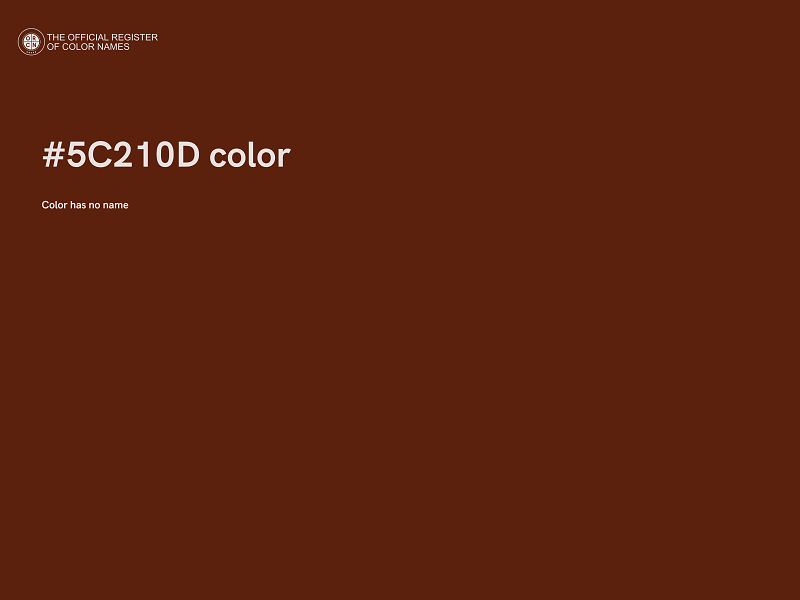 #5C210D color image