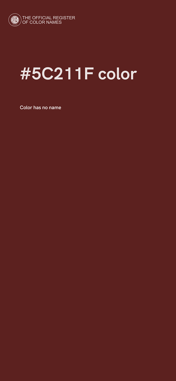 #5C211F color image