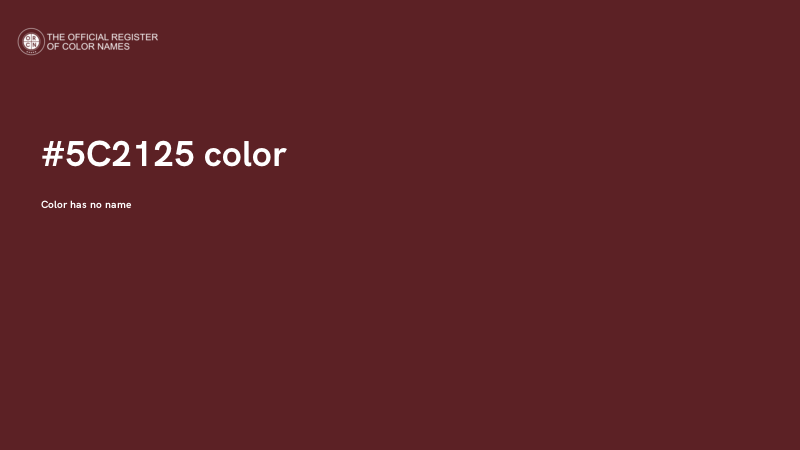 #5C2125 color image