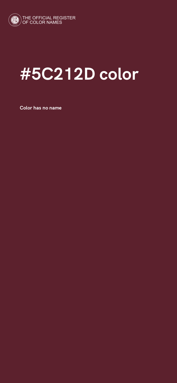 #5C212D color image