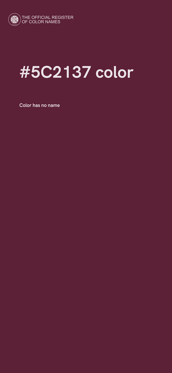 #5C2137 color image