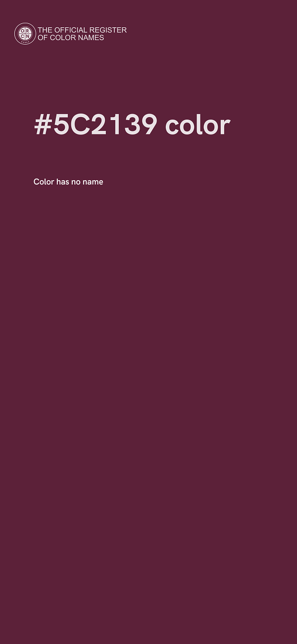 #5C2139 color image