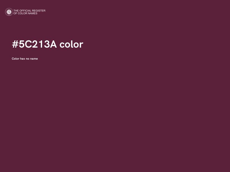 #5C213A color image